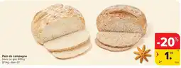 Carrefour Pain de campagne aanbieding