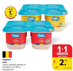 Carrefour Yoghurt Inex aanbieding