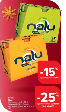Carrefour Blikjes Nalu aanbieding