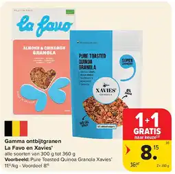 Carrefour Gamma ontbijtgranen La Favo en Xavies’ aanbieding