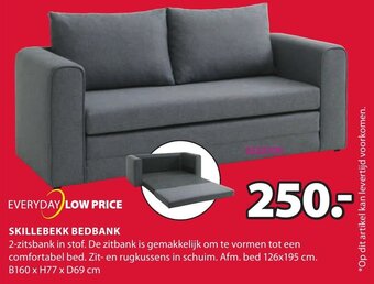 Jysk Skillebekk Bedbank aanbieding