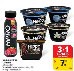 Carrefour Gamma HiPro Danone aanbieding