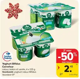 Carrefour Yoghurt Bifi dus Carrefour aanbieding