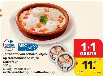 Terracotta van scharrolletjes op Normandische wijze Carrefour