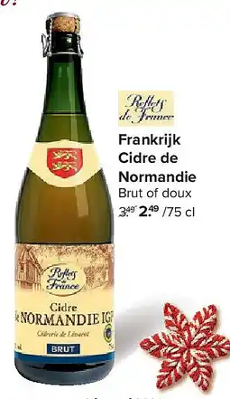 Carrefour Frankrijk Cidre de Normandie aanbieding