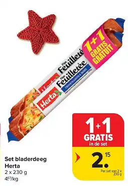Carrefour Set bladerdeeg Herta aanbieding
