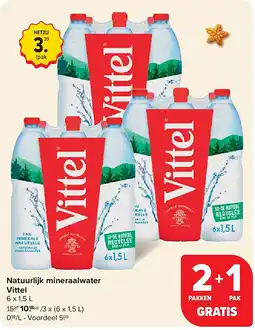 Carrefour Natuurlijk mineraalwater Vittel aanbieding