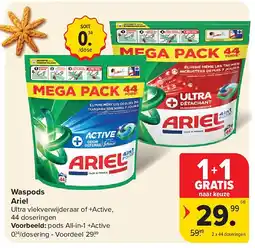 Carrefour Waspods Ariel aanbieding