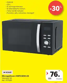 Carrefour Microgolfoven HMF23DW-25 aanbieding
