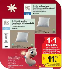 Carrefour Zacht hoofdkussen anti-huisstofmijt aanbieding