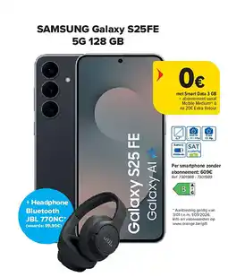 Carrefour SAMSUNG Galaxy S25FE 5G 128 GB aanbieding