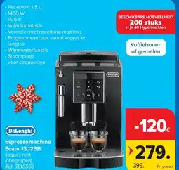 Carrefour Espressomachine Ecam 13.123B aanbieding