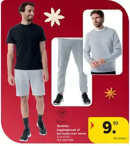 Carrefour Sweater, joggingbroek of bermuda voor heren aanbieding