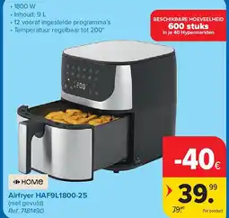 Carrefour Airfryer HAF9L1800-25 aanbieding