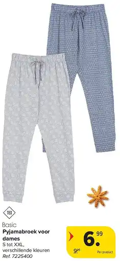 Carrefour Pyjamabroek voor dames aanbieding