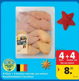 Carrefour 4 fi lets + 4 bouten van kip van weleer Kwaliteitsketen Carrefour aanbieding