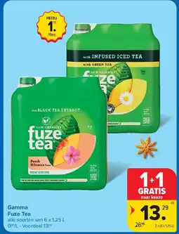 Carrefour Gamma Fuze Tea aanbieding