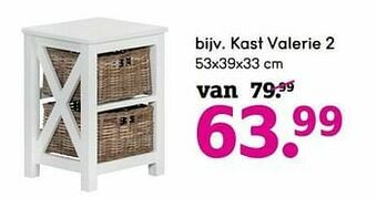 Leen Bakker Kast valerie 2 aanbieding