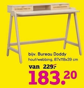 Leen Bakker Bureau doddy aanbieding