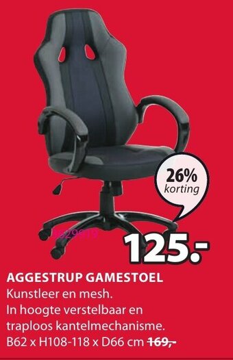 Jysk Aggestrup Gamestoel aanbieding