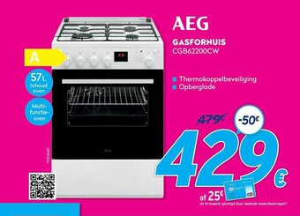 AEG Gasfornuis CGB62200CW