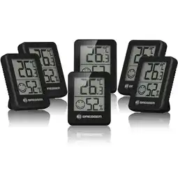 Decathlon BRESSER ClimaTemp Hygro Indicator Set van 6 Thermo-/Hygrometers aanbieding