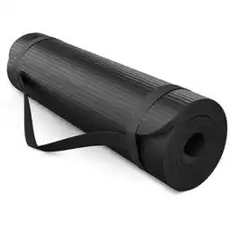 Decathlon Fitnessmat voor Yoga & Pilates Trex Sport 190x80cm zwart 20mm aanbieding