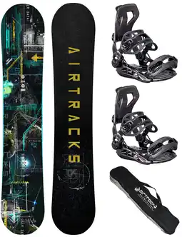 Decathlon Heren Snowboardset: Board Data + Master Binding ME maat XL + Snowboardtas aanbieding