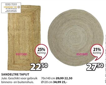 Jysk Sandeltre Tapijt aanbieding