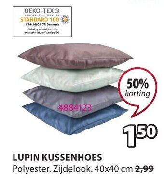 Jysk Lupin Kussenhoes aanbieding