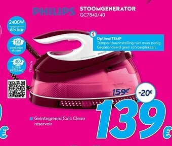 Krëfel Philips Stoomgenerator GC7842/40 aanbieding