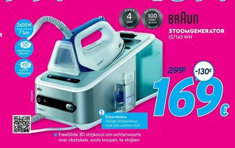 Krëfel Braun Stoomgenerator IS7143 WH aanbieding