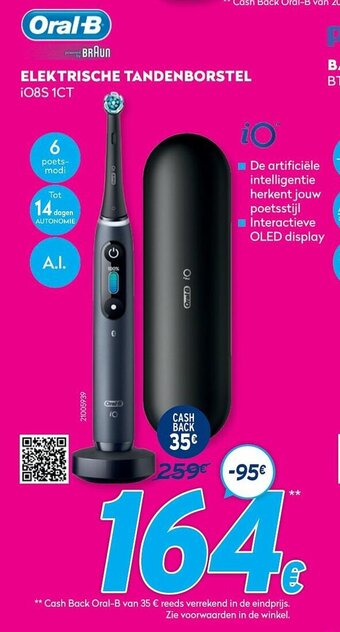 Krëfel Oral-B Elektrische tandenborstel iO8S 1CT aanbieding
