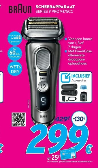 Braun Scheerapparaat series 9 pro 9475CC
