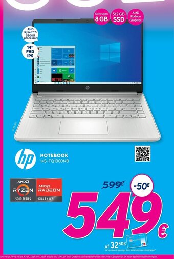 Krëfel HP Notebook 14S-FQ1000NB aanbieding