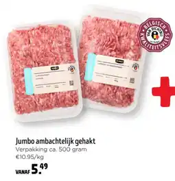 Jumbo Jumbo ambachtelijk gehakt aanbieding