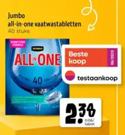 Jumbo Jumbo all-in-one vaatwastabletten aanbieding