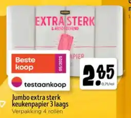 Jumbo Jumbo extra sterk keukenpapier 3 laags aanbieding
