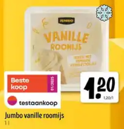 Jumbo Jumbo vanille roomijs aanbieding