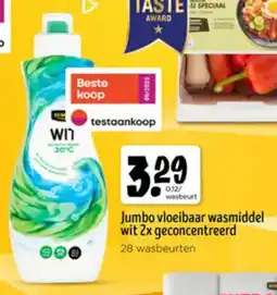 Jumbo Jumbo vloeibaar wasmiddel wit 2x geconcentreerd aanbieding