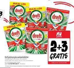 Jumbo Dreft platinum plus vaatwastabletten aanbieding