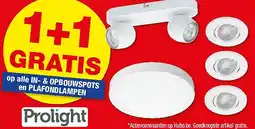 Hubo op alle IN- & OPBOUWSPOTS en PLAFONDLAMPEN aanbieding