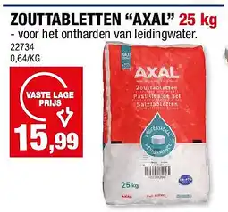 Hubo ZOUTTABLETTEN “AXAL” 25 kg aanbieding
