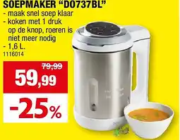 Hubo SOEPMAKER “DO737BL” aanbieding