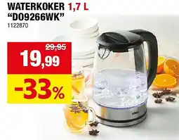 Hubo WATERKOKER 1,7 L “DO9266WK” aanbieding