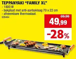 Hubo TEPPANYAKI “FAMILY XL” aanbieding