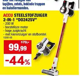 Hubo ACCU STEELSTOFZUIGER 2-IN-1 “DO242SV” aanbieding