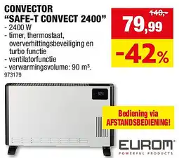 Hubo CONVECTOR “SAFE-T CONVECT 2400” aanbieding
