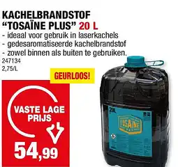 Hubo KACHELBRANDSTOF “TOSAÏNE PLUS” 20 L aanbieding