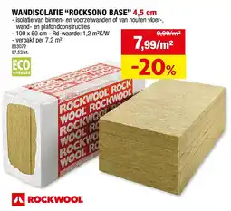 Hubo WANDISOLATIE “ROCKSONO BASE” 4,5 cm aanbieding